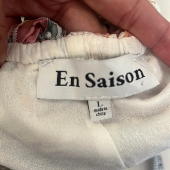 EN SAISON Floral Ruffled Long Sleeve Embroidery Mini Dress - Picture 9 of 9